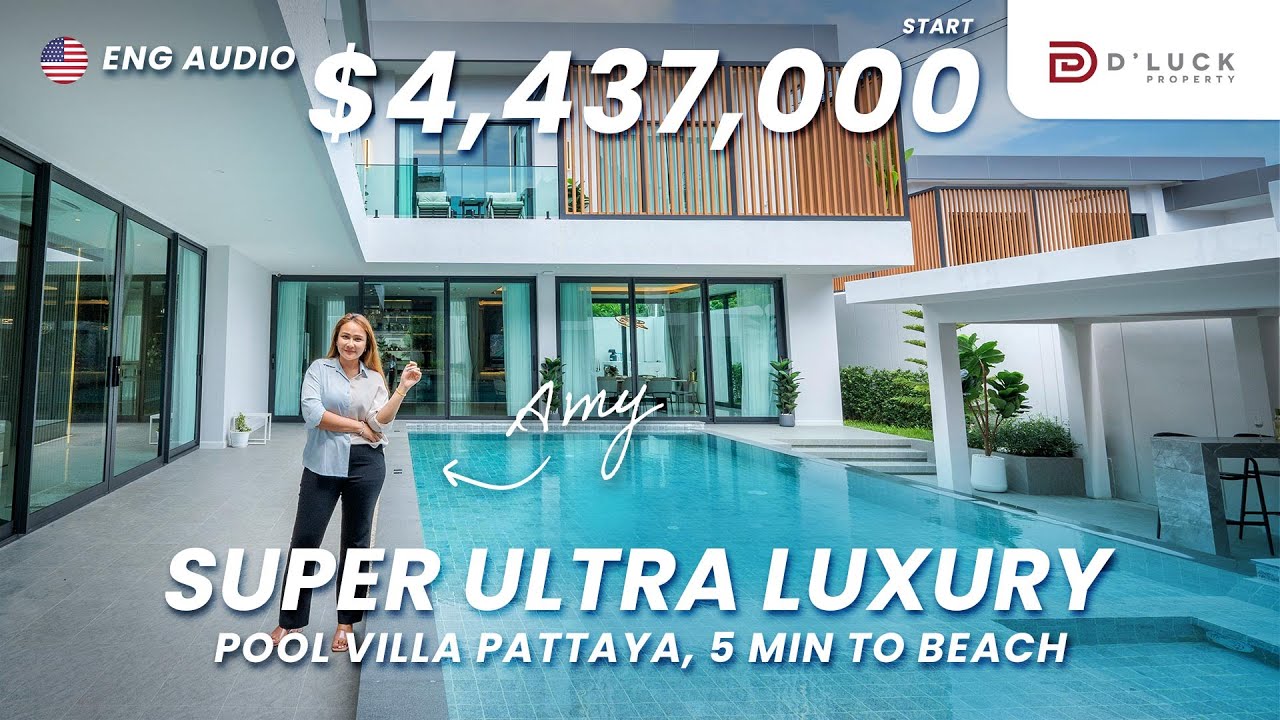 🤯 Ultra Luxury Pattaya Pool Villa for sale near Beach 🏖️ Ultra Luxury Villa Tour
