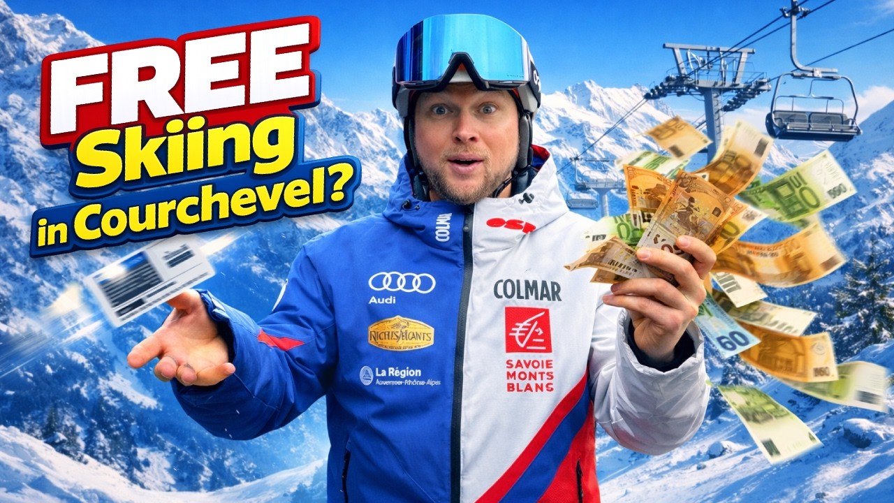 Skiing for FREE in Courchevel? Secret Lift (No Skipass)