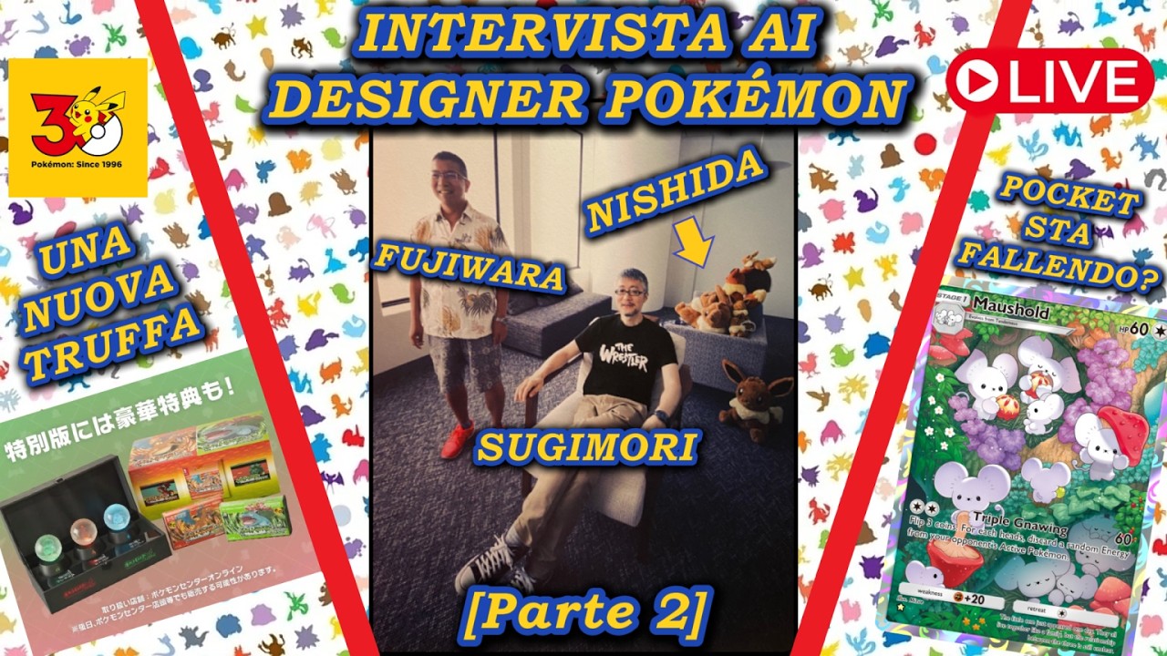 Finiamo l'intervista ai 3 Designer originali di Pokémon | Novità per i 30 anni (Si inizia male)