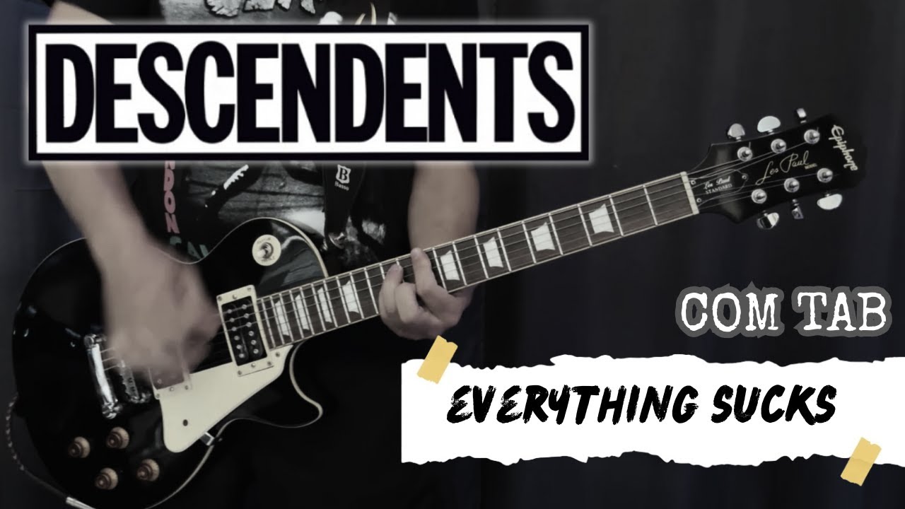 Descendents - Everything Sucks (Guitar Cover + TAB on Screen)