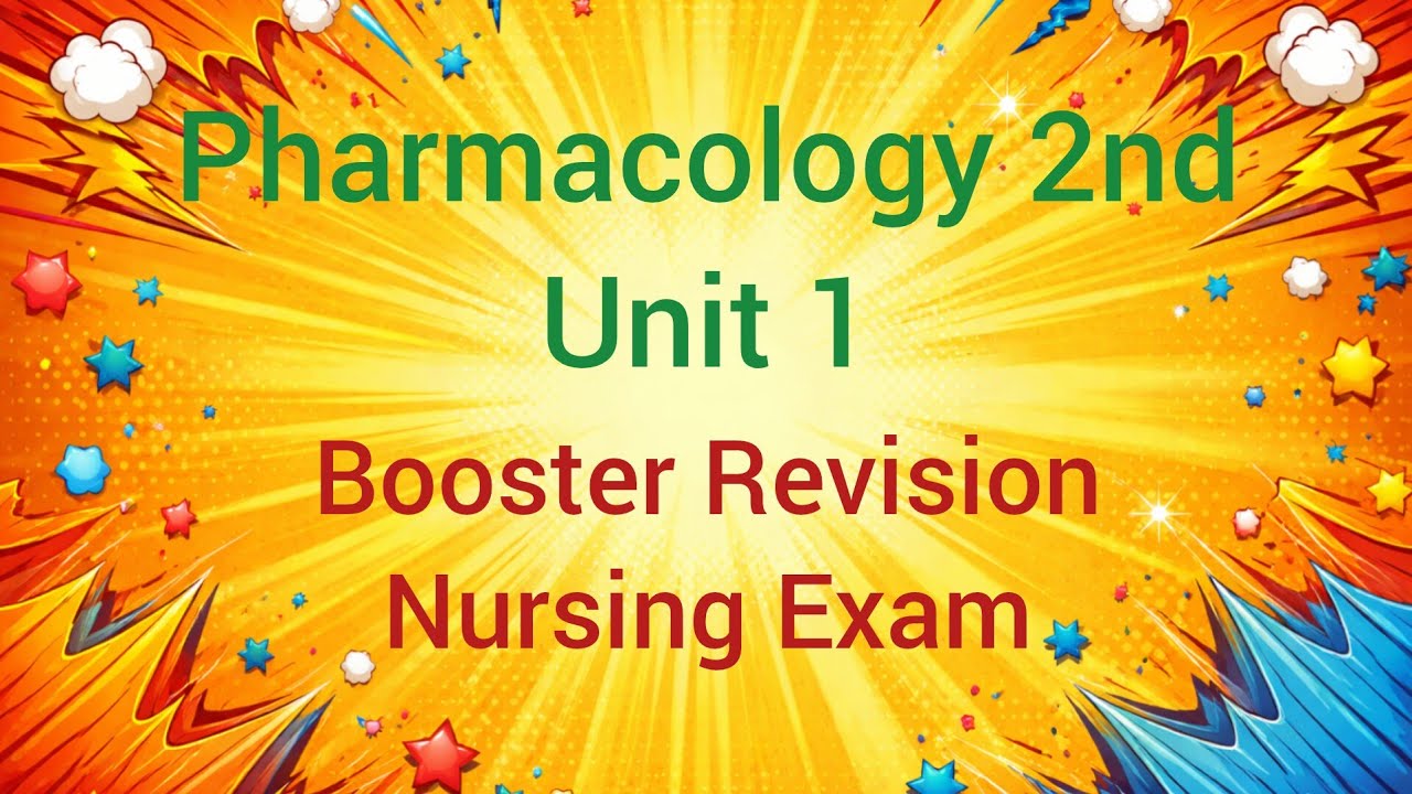 Pharmacology 2nd  unit 1 / 2nd year