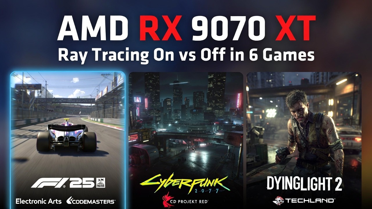RX 9070 XT Ray Tracing DESTROYS FPS? ON vs OFF in 6 Games