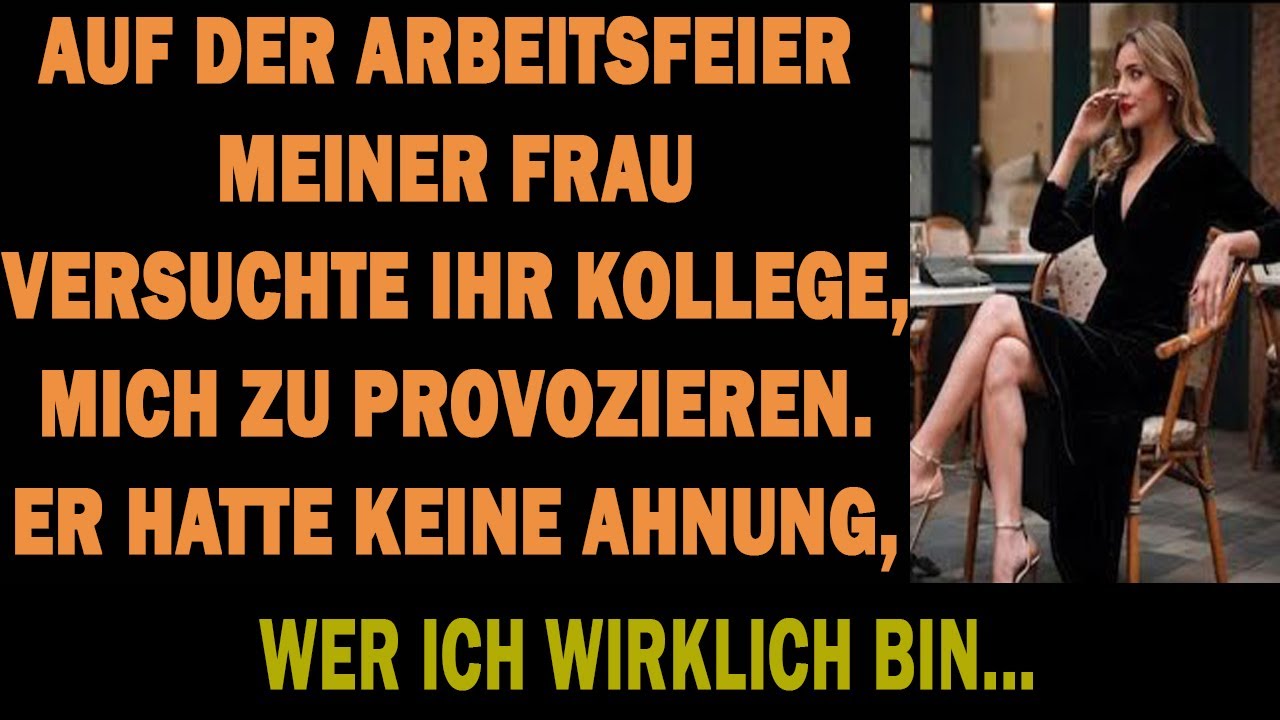 Ihr Kollege provozierte mich auf der Firmenfeier. Er ahnte nicht, wer ich wirklich bin.