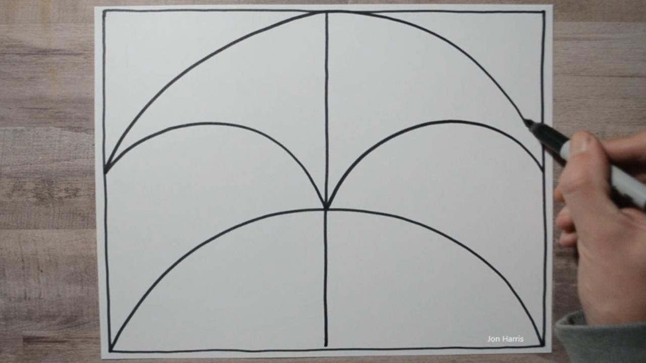 Spiral Drawing #177 / 3D Drawing on Paper / Line Illusion Pattern / Daily Art Therapy