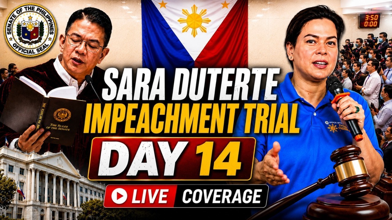 🔴 Philippines Senate LIVE: Impeachment Trial of VP Sara Duterte - DAY 14 (Aug. 10, 202  | Jevara PH