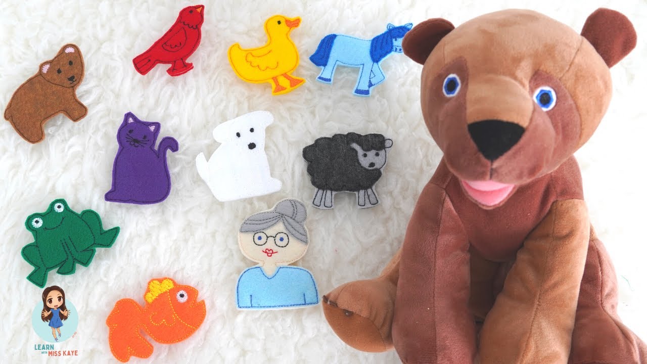 Brown Bear Brown Bear What Do You See Read Aloud Book | FELT Story | Eric Carle Books for Toddlers