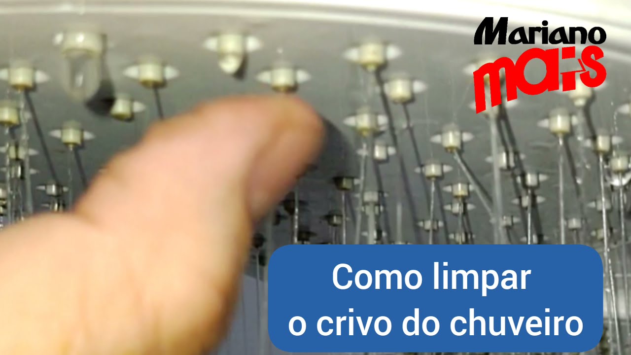 Como limpar o crivo do chuveiro