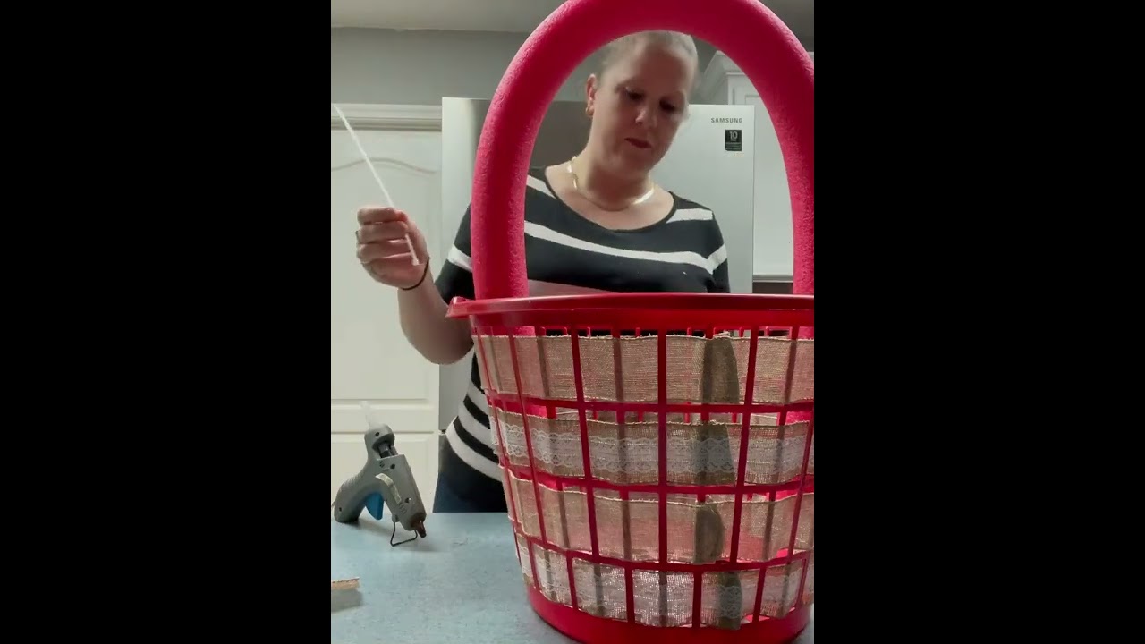 DIY Dollar Tree Giant Easter Basket