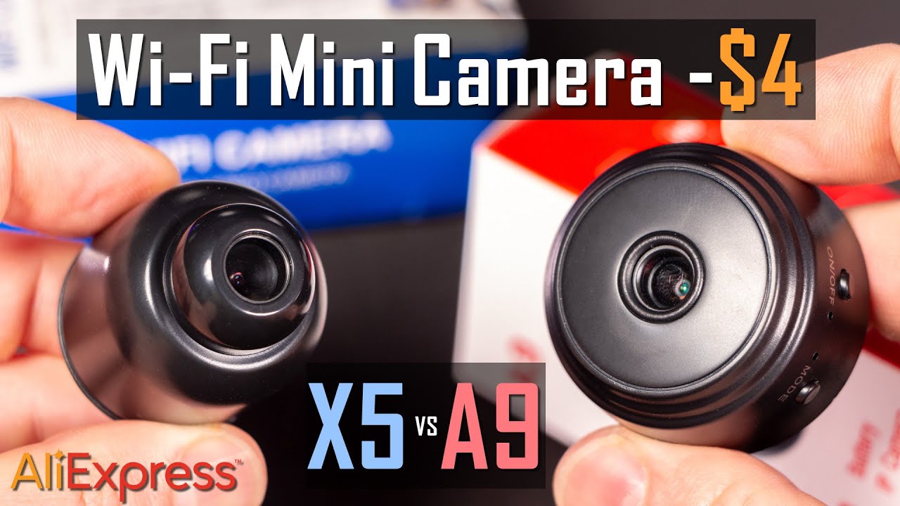 Міні камери Wi-Fi з AliExpress за $4 для шпигунів! A9 HD Wifi і X5 Mini