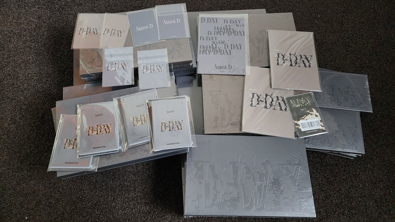 Agust D / Suga D Day Album Unboxing (WV Shop, JPFC, UMS and LDs)