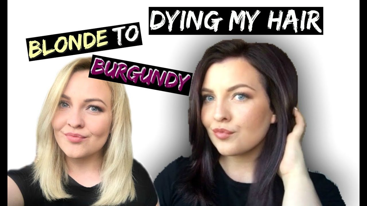 Blonde to Brunette - Hair Transformation - Clairol Nice'n Easy - Home Dye
