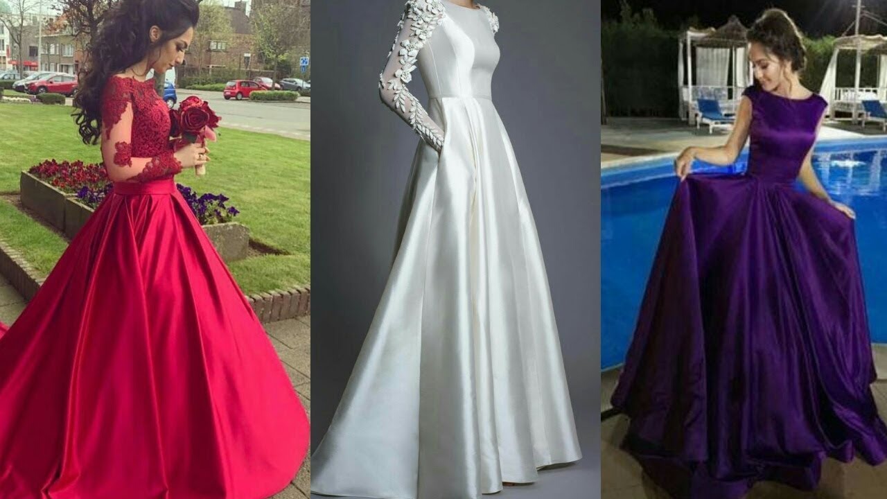 Beautiful Silk Dresses Design Collection For Girls 2018