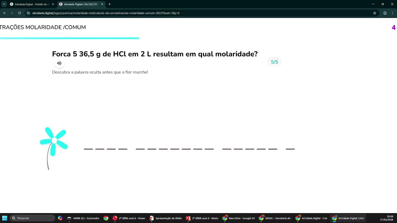 🔴 NOITE - QUÍMICA - 27.02.26 - 2ª Série - AULA 02