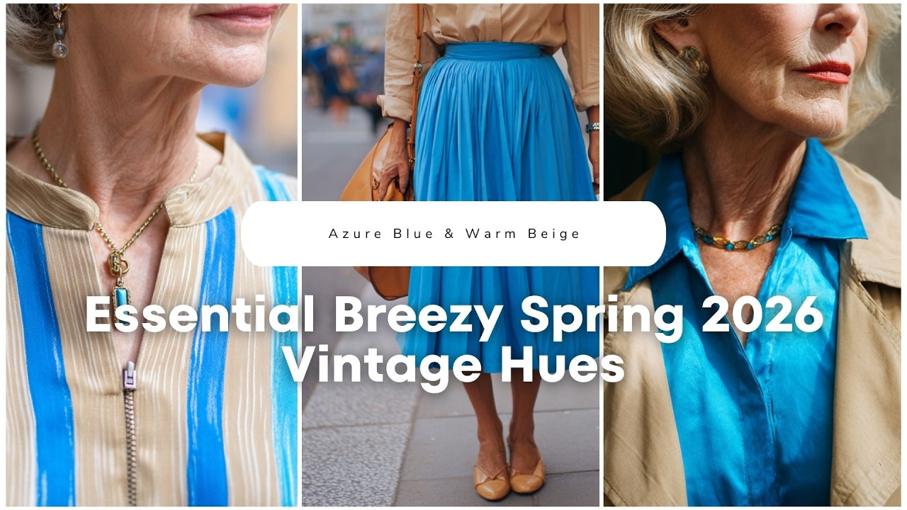 Azure Blue & Warm Beige ☁️ Essential Breezy Spring 2026 Vintage Hues