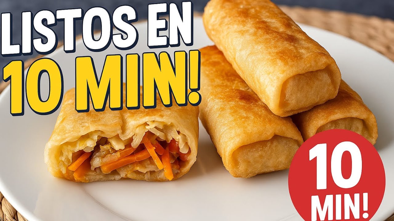 Rollito de primavera casero en 10 minutos ⏰