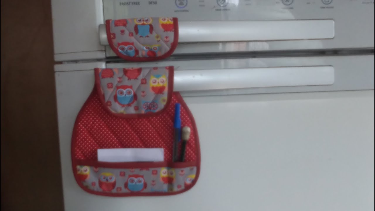 Protetor de Puxador de Geladeira com Bolso