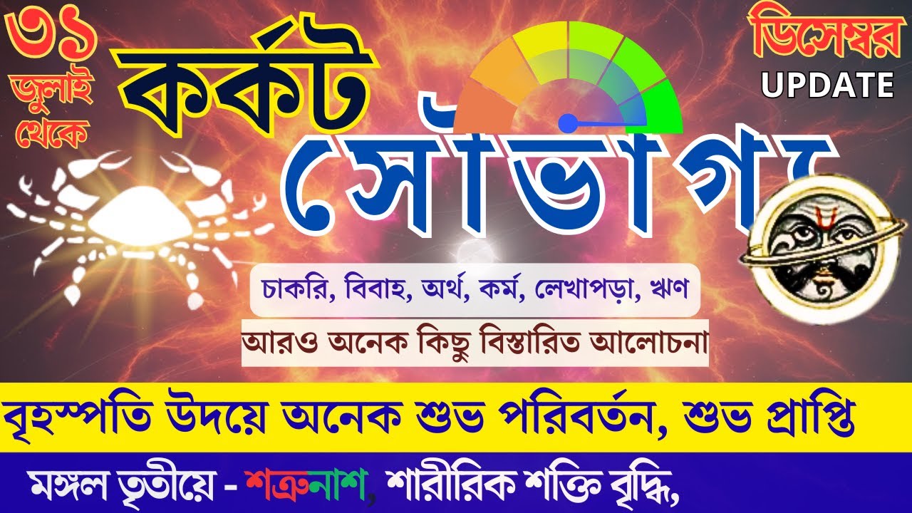 সাফল্য  সমৃদ্ধি ও লাভ- কোন কোন ক্ষেত্রে? | কর্কট রাশি মহাজয় | Karkat Rashi’s Mahayog and influence