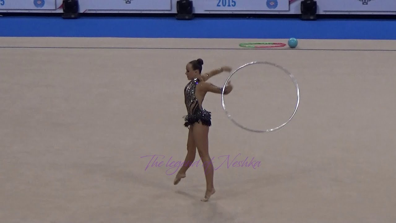 Veronika PRONCENKO (LTU) hoop - 2015 Stuttgart worlds Qualifs