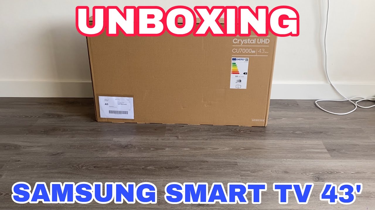 SAMSUNG UE43CU7090 (2024) Unboxing