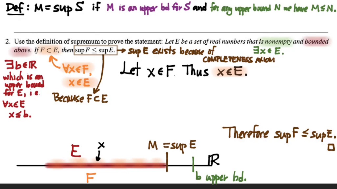 401.2A Proof using supremum