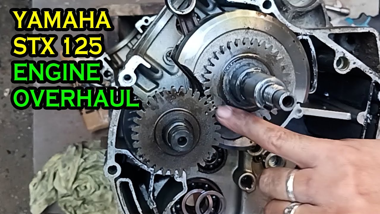 Yamaha STX 125 Motorcycle Engine Overhaul - overhauling disassemble dismantle - PART 1 #motorcycle