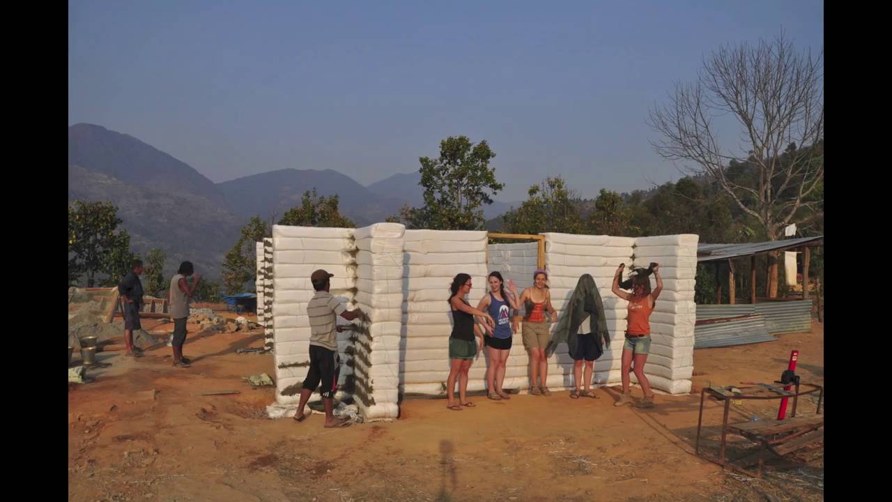 Good Earth Nepal Earthbag School Timelapse