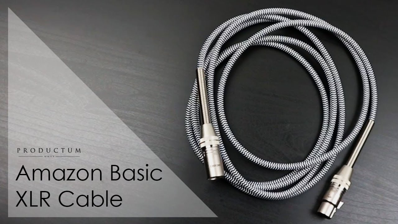Amazon Basic XLR Cable - Microphone Cable - 3 Pin