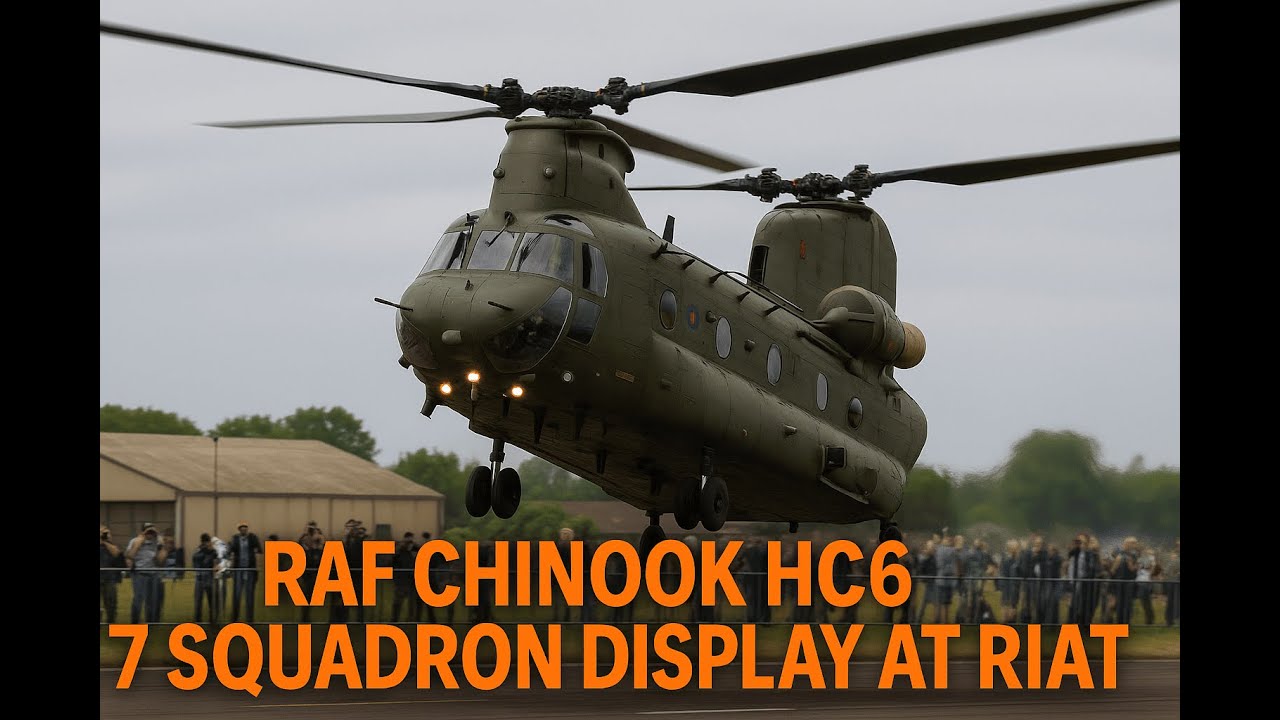 RAF Chinook HC6 – 7 Squadron Display at RIAT 2025