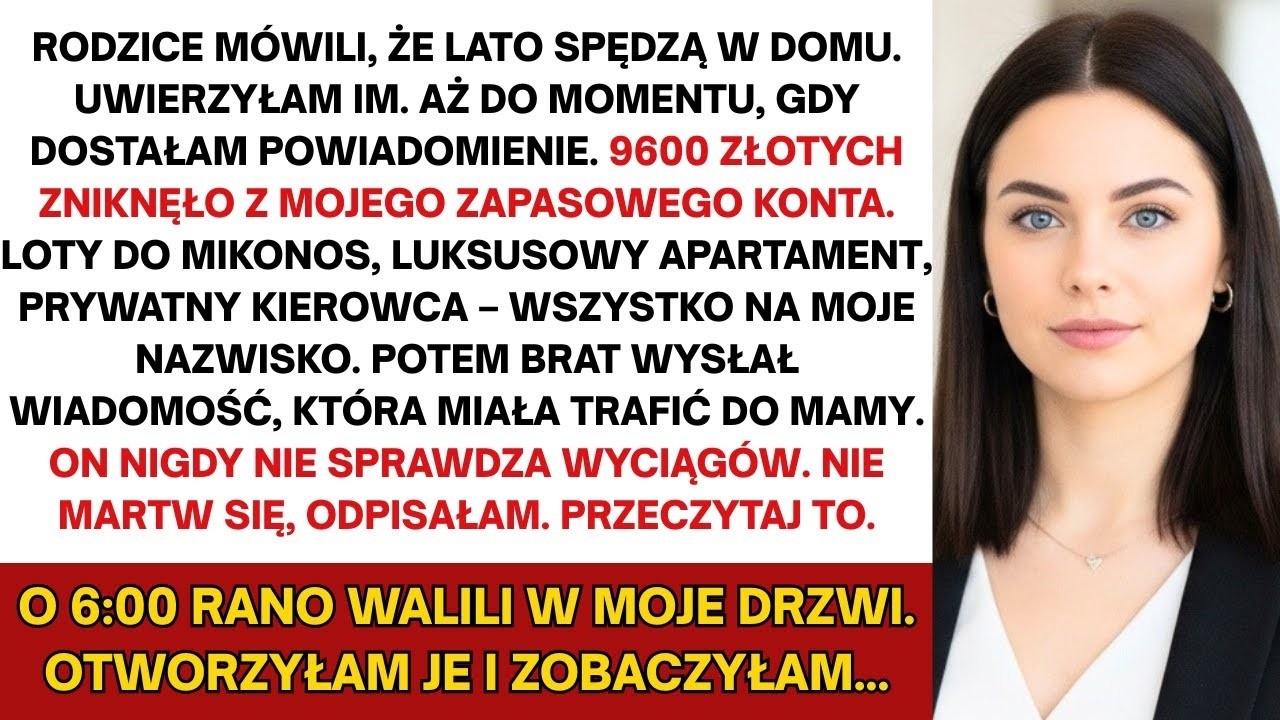 Rodzice mówili, że lato spędzą w domu. Uwierzyłam im. Aż do momentu, gdy dostałam powiadomienie..