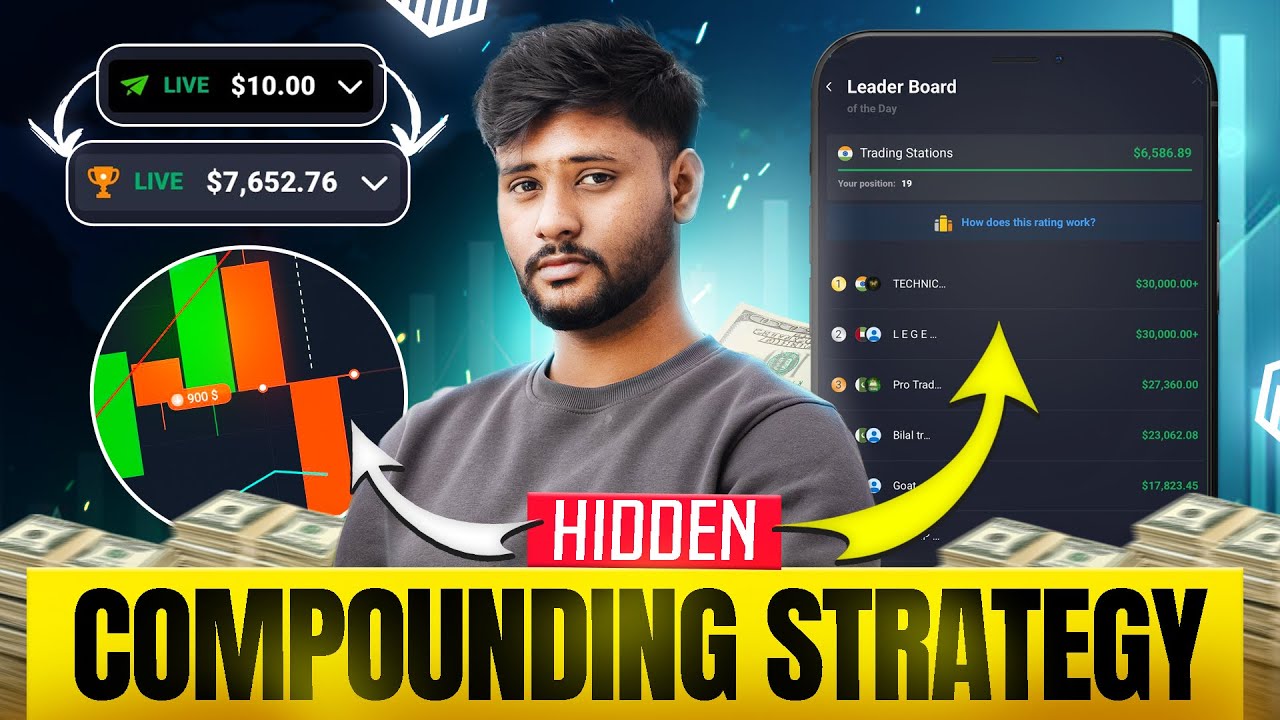 Live Compounding Trades In Quotex | Binary Trading Strategy