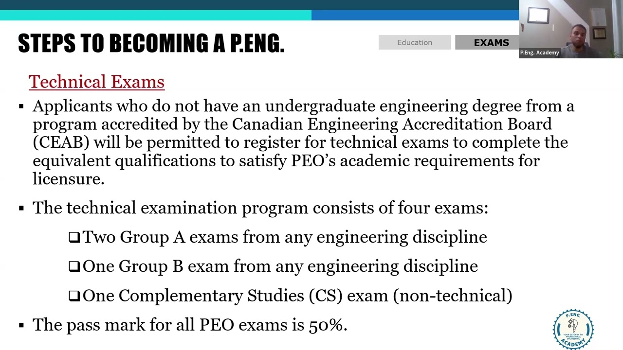 Professional Engineering (P. Eng.)  Licensure in Ontario