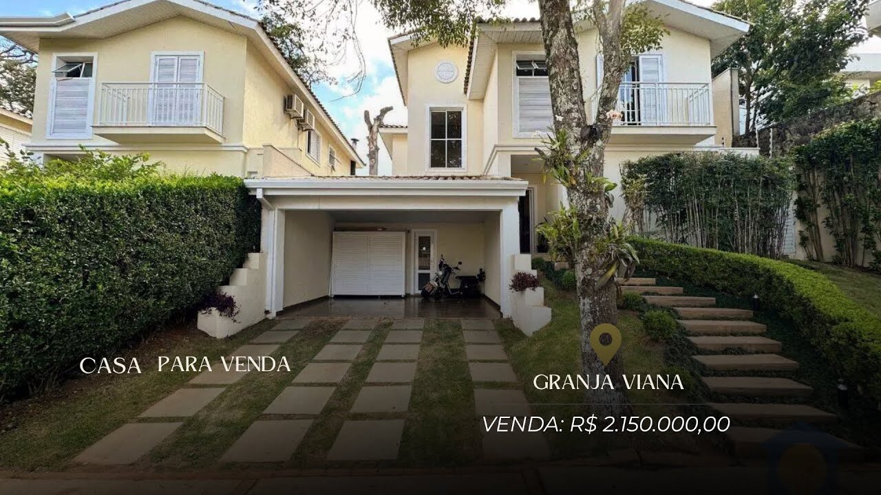 R$ 2.150.000,00! Casa a Venda - Cond. Raízes - Granja Viana 