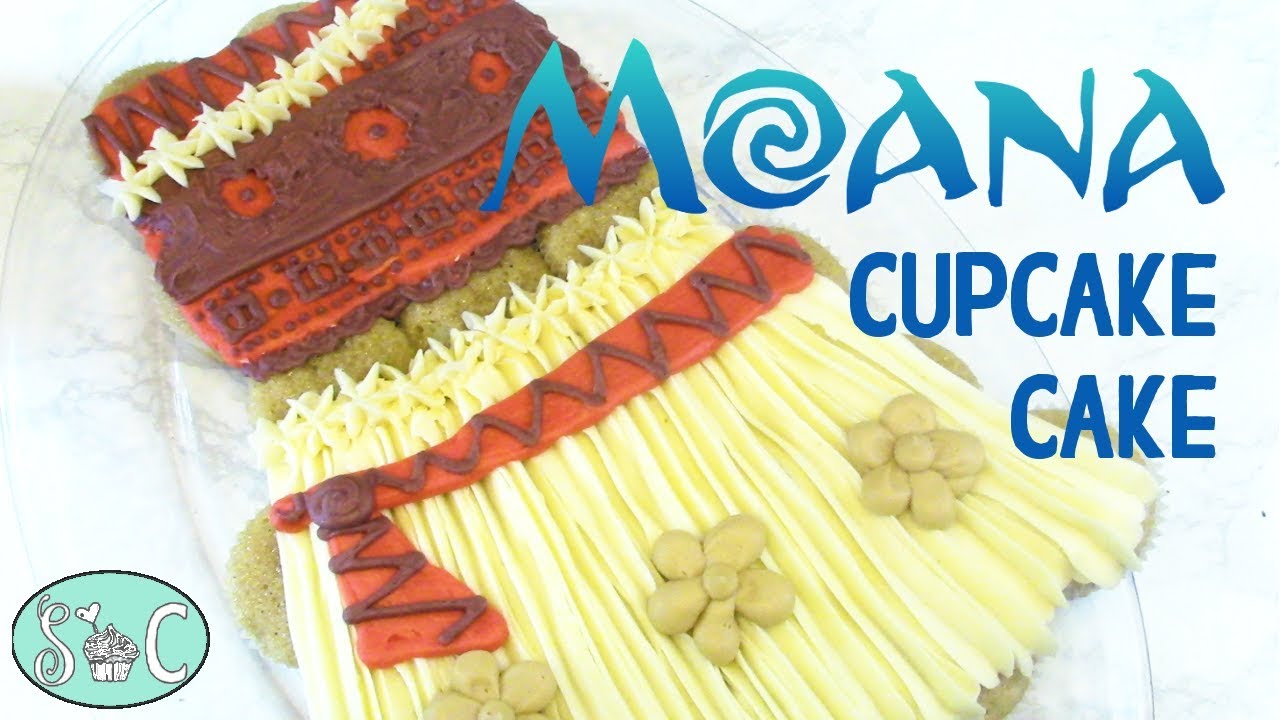 Disney's MOANA DRESS CUPCAKE CAKE | Sweetwater Cakes