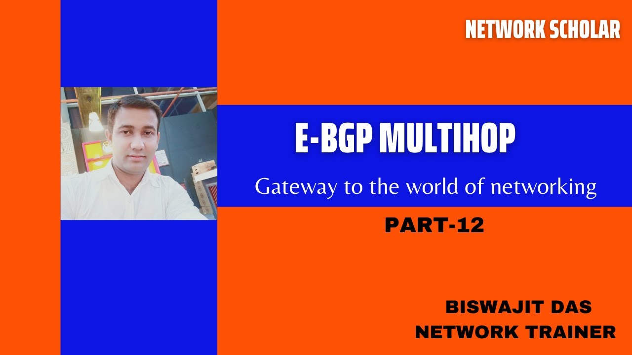 EBGP Multihop In English PART-12 || EBGP Multihop || Network Scholar || Biswajit || R&S