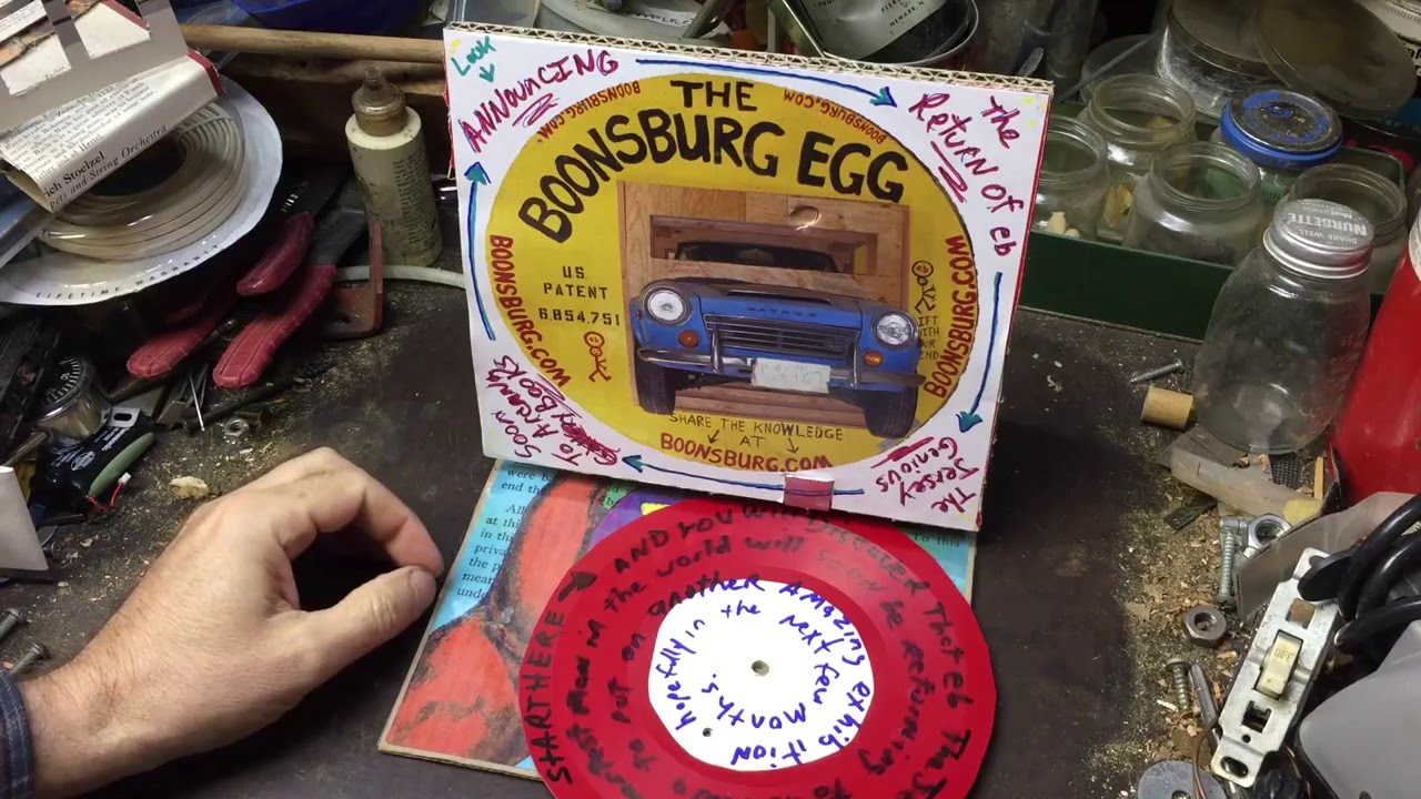 CARDTALK Cardboard record Player and Magic Gramaphone and Boonsburg Egg