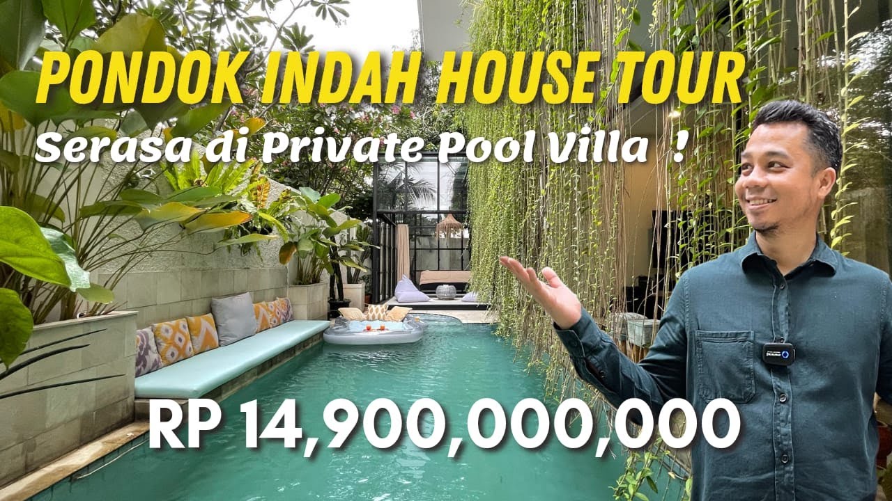 HOUSE TOUR PONDOK INDAH, COZY POOL VILLA HOUSE, SERASA STAYCATION di PRIVATE POOL VILLA BALI !!