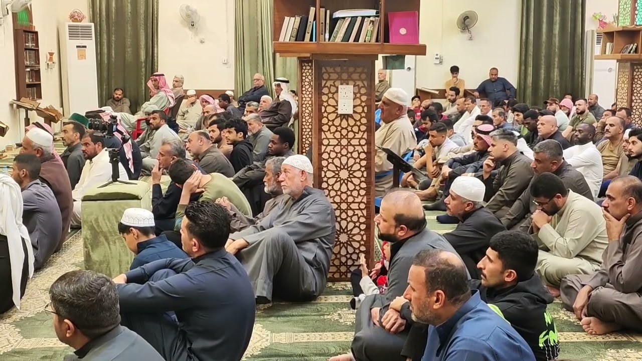زيارة الدكتور عبدالوهاب احمد حسن الطه امام الحضرة الحنفية الى جامع خالد بن الوليد في مدينة الزبير