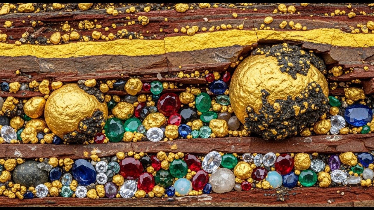 Amazing Found gold nuggets – Hidden mountain Treasure”