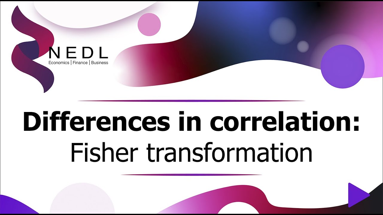 Differences in correlation: Fisher transformation (Excel)