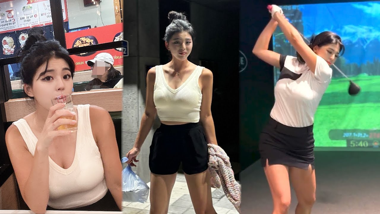 양재, 여의도 골프레슨! 시원한 장타가 느껴지는 KLPGA 프로 이푸름 미녀골퍼의 골프스윙!