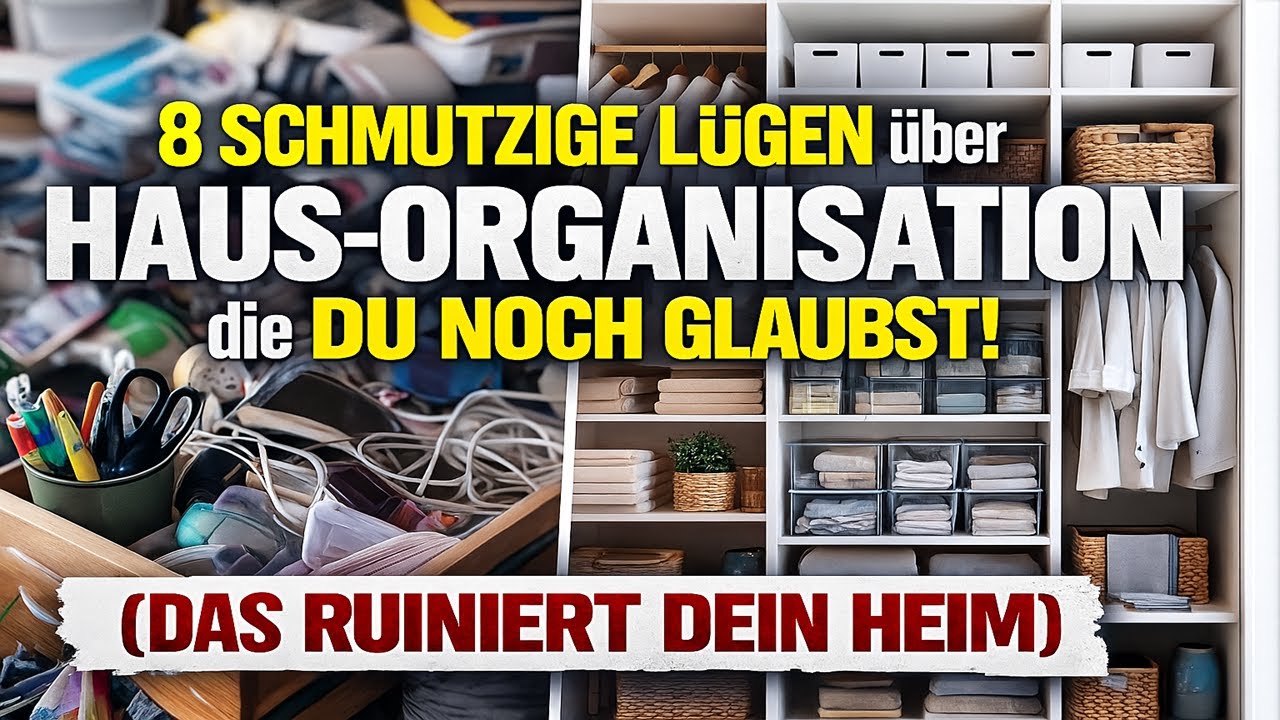 8 SCHMUTZIGE L&Uuml;GEN &uuml;ber HAUSORGANISATION, die du IMMER NOCH GLAUBST! (das zerst&ouml;rt dein Zuhause)