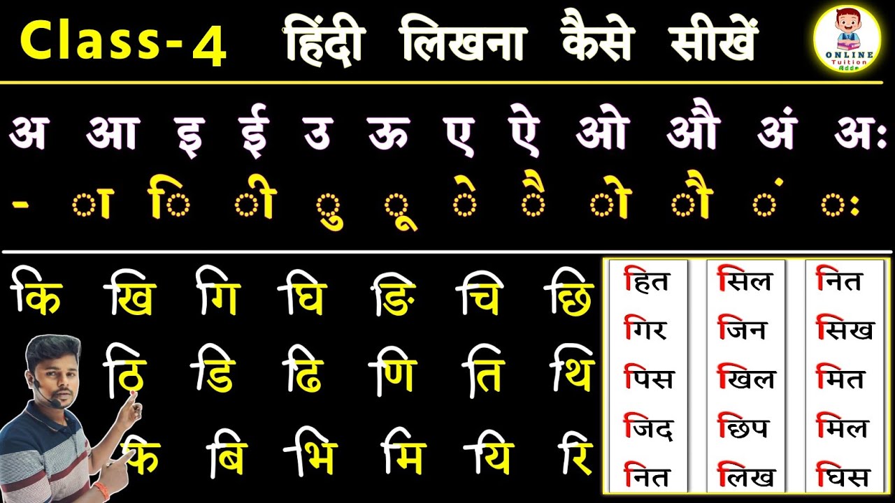 हिंदी लिखना कैसे सीखे | Hindi likhana kaise Sikhe | How to write hindi | Chhoti i ki matra ke shabd