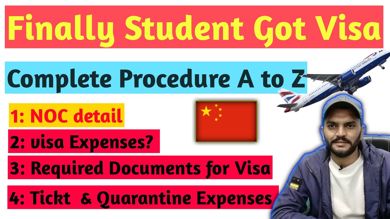 Finally Student Got Visa for China || NOC, Visa, Ticket and Quarantine Expenses  || Good Luck