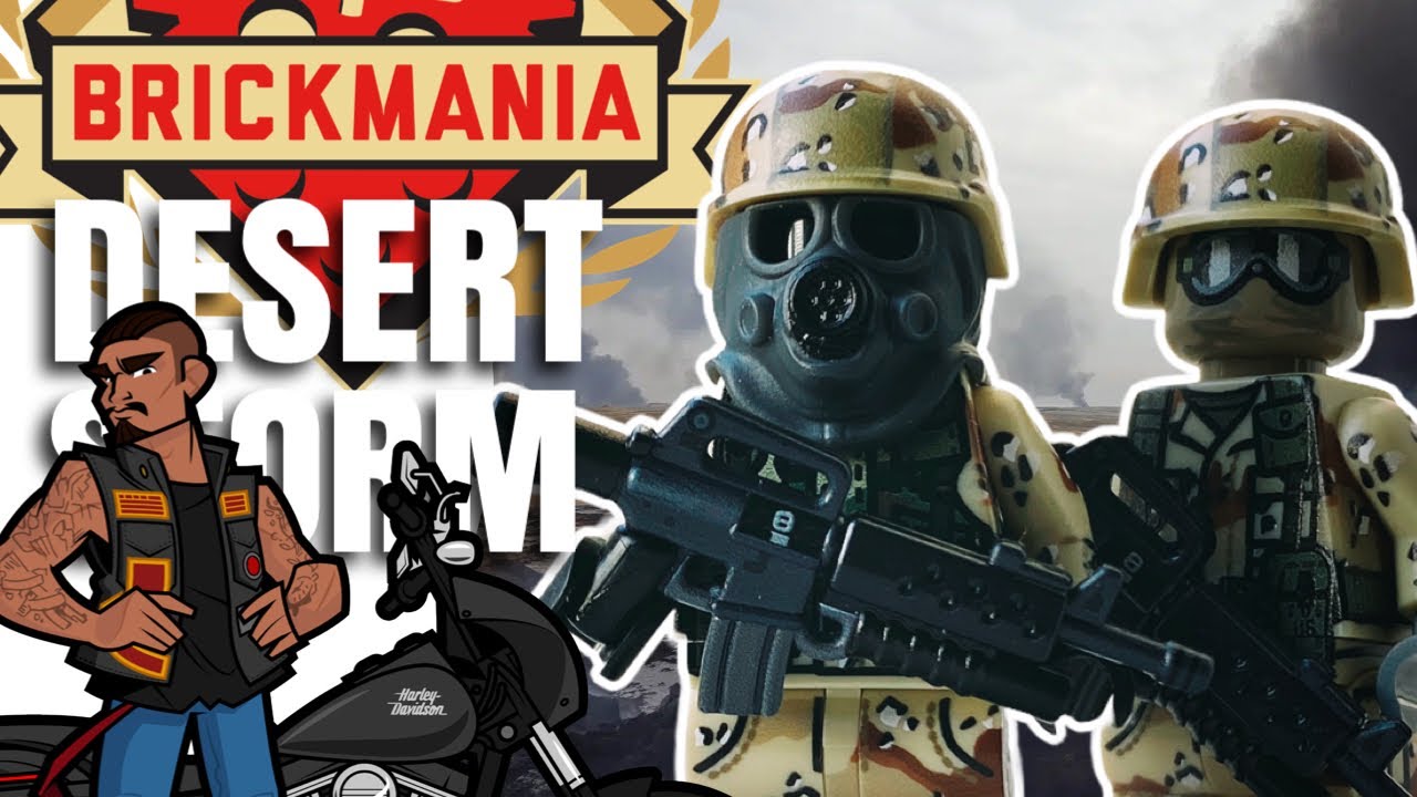 Brickmania | Desert Storm US Marine/Army Infantryman | Custom Printed LEGO Minifigures