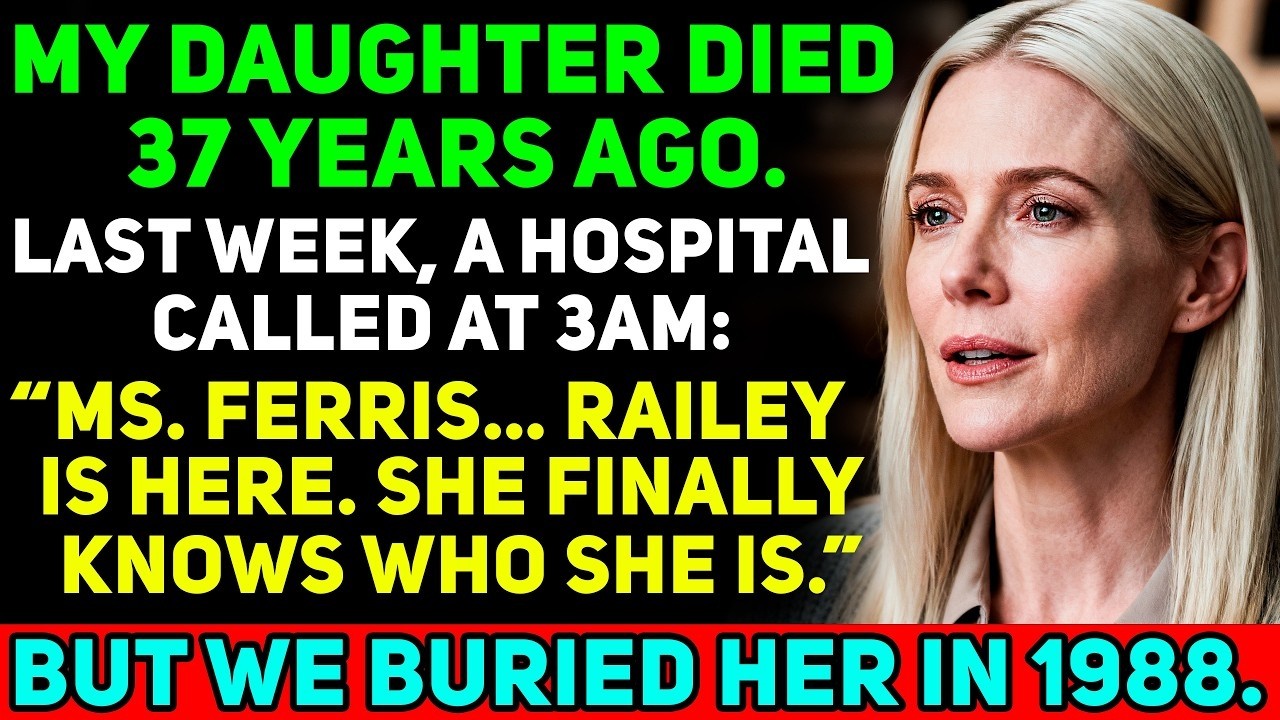 My DAUGHTER Was Buried 31 Years Ago… But Last Week A Hospital Called At 3AM & Said  Your Daughter