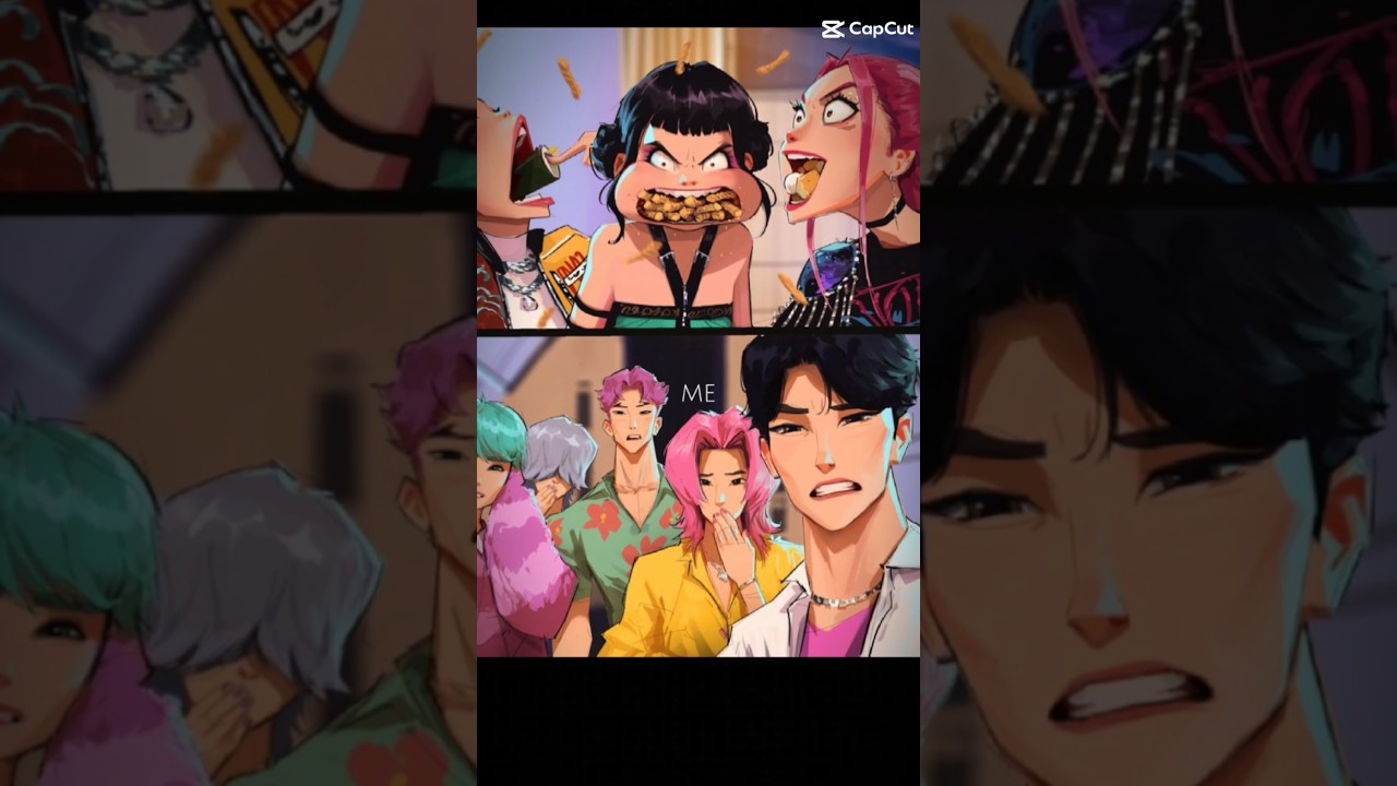 kpop demon hunter 😘 zoey x mystery 💞 rumi x jinu 😘 Mira x romance x Abby 😗#kpopdemonhunters