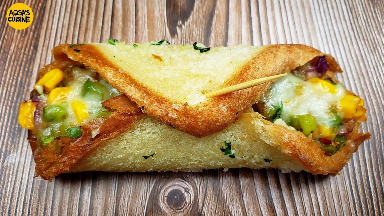 Your Kids Will Love This Quick Snack, Unique Sandwich, Bread Roll, Bread Parcel, New Bread Snack