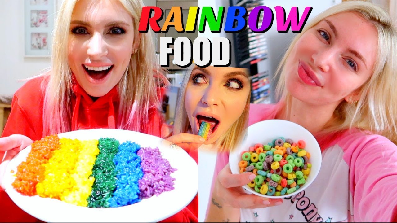 MANGIO SOLO CIBO ARCOBALENO PER 24 ORE!!!!!