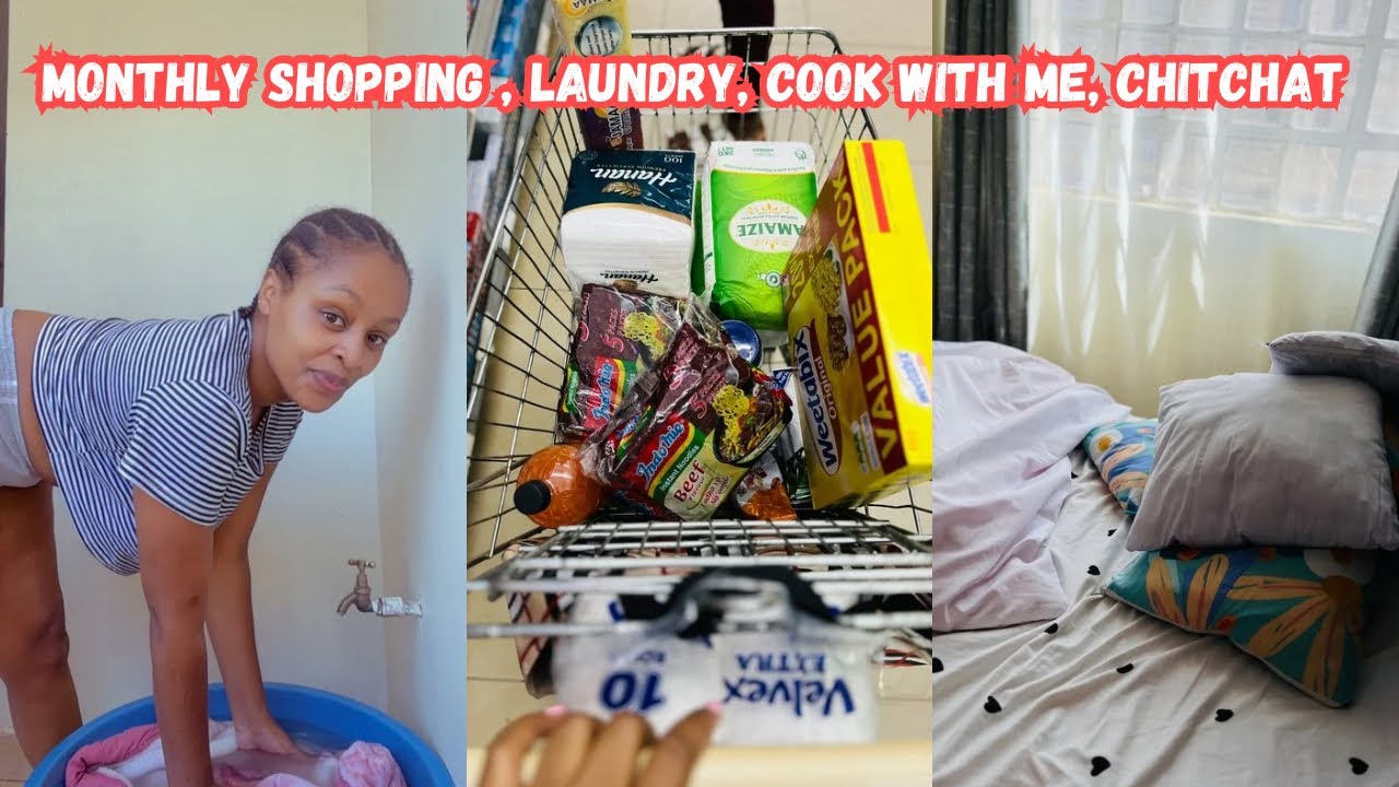 VLOG❤️| Monthly Shopping Haul, Spend a Day With Me, Laundry, Cook with me, Chit Chat| Living alone