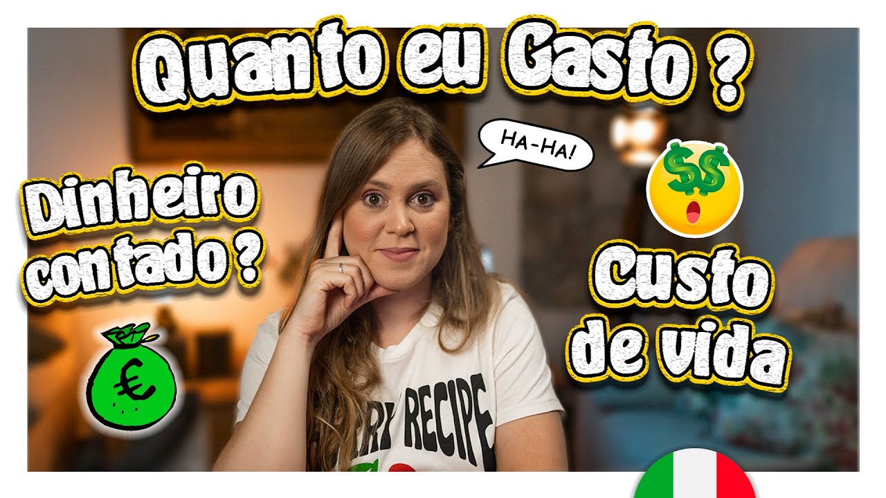 Quanto eu gasto TODO MÊS morando na Itália?! Custo de vida na Itália